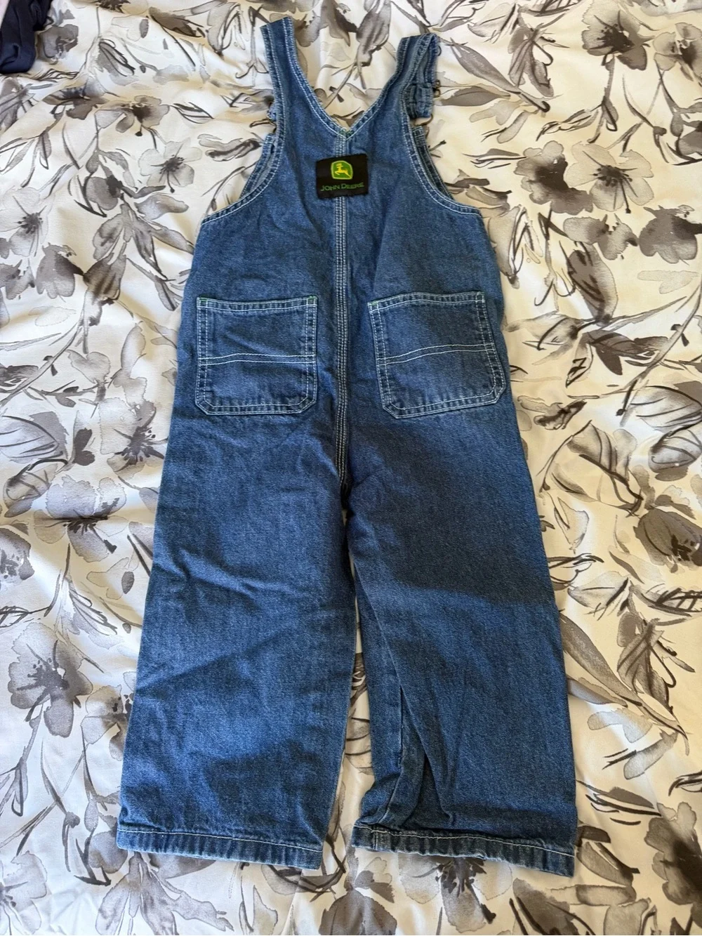 John Deere Dark Blue Denim Kids' Overalls